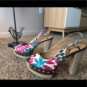 Sexy open toe chunky heeled sandals